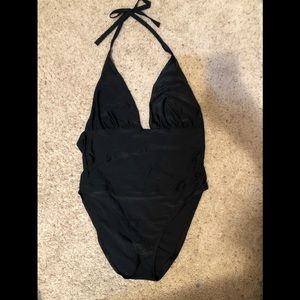 Frederick’s of Hollywood 3x black Halter Swimsuit